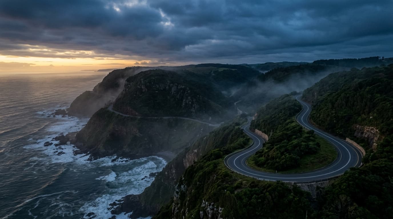 Scenic Eastern Cape coastal road